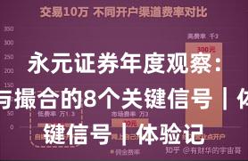 永元证券年度观察：技术与撮合的8个关键信号｜体验记