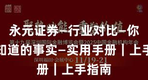 永元证券—行业对比—你需要知道的事实—实用手册｜上手指南